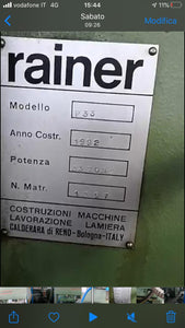 Punzonatrice RAINER - Macchinari Industriali